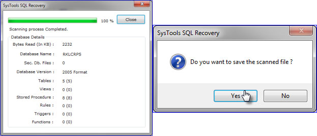 sql recovery scan