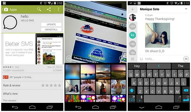 Hello SMS app for Android Hello SMS app for Android