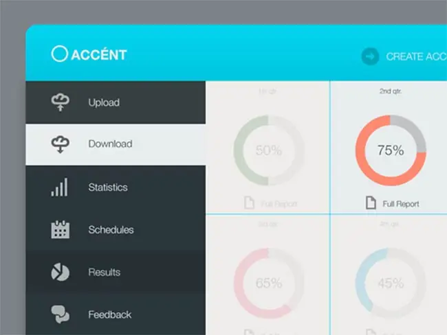 flat design UI