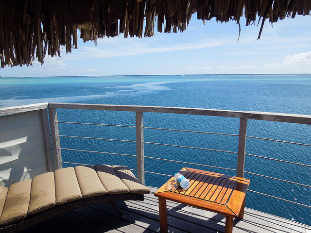 View from an overwater bungalow