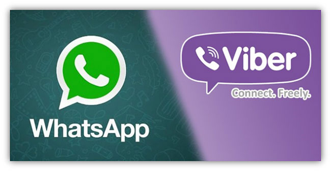 Two Messaging Giants Whatsapp And Viber
