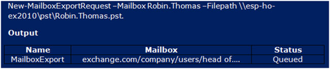 Exchange 2010 Export Mailbox to PST