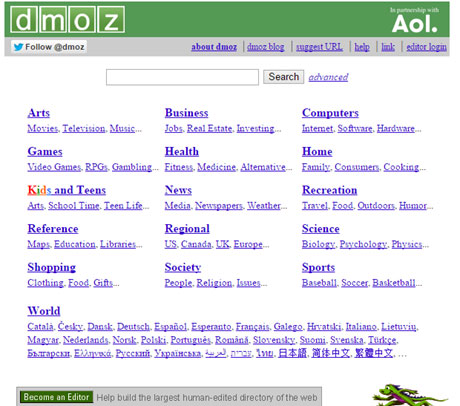 dmoz tools
