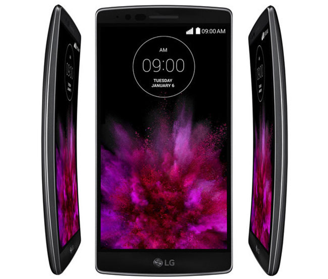 curved LG smartphone