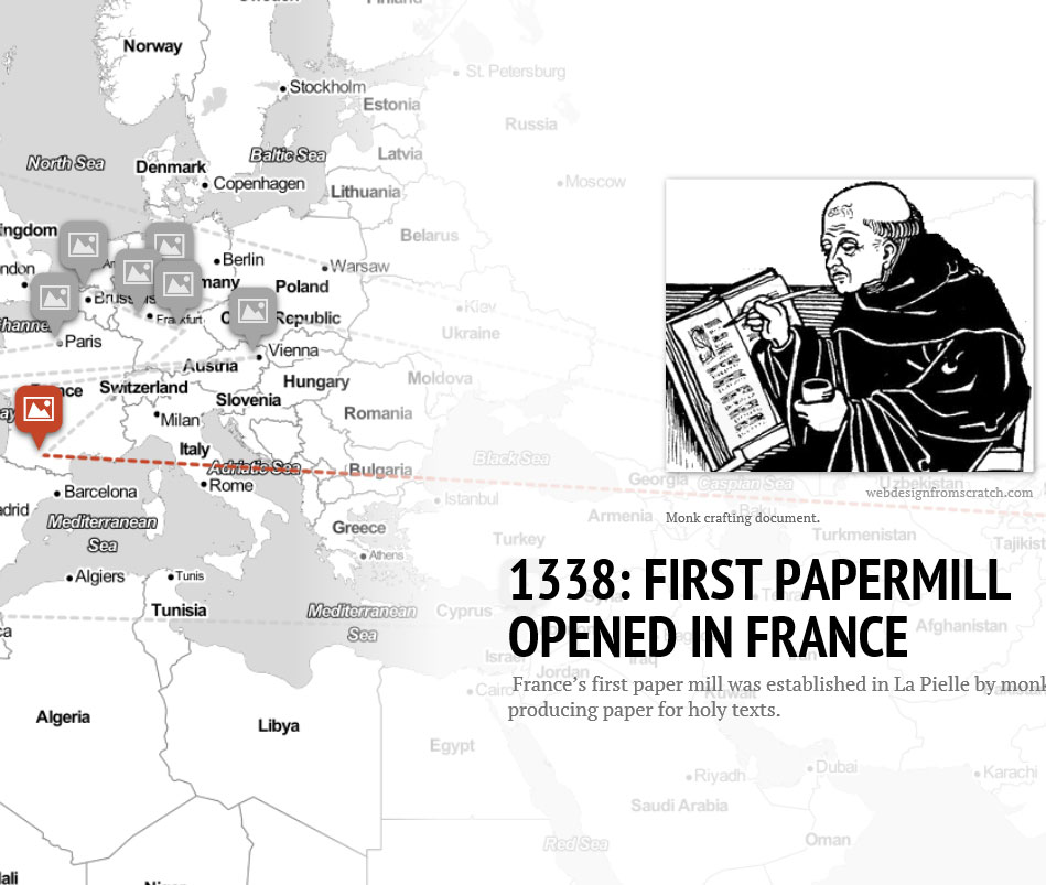 Interactive Storymap - The History of Print Technology