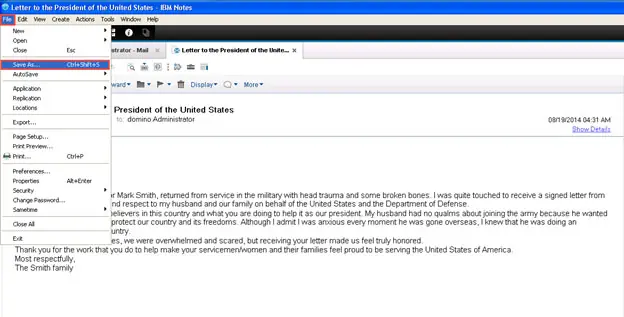 convert lotus email step 1