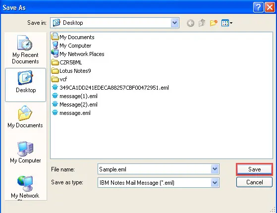 convert lotus email step 2