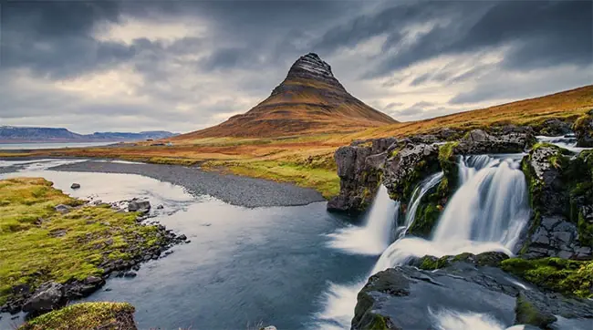 Kirkjufell Mountain in Grundarfjordur