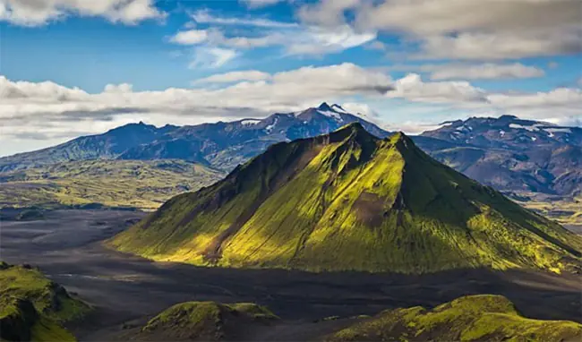 Maelifell Volcano in Myrdalsjokull Glacier Park