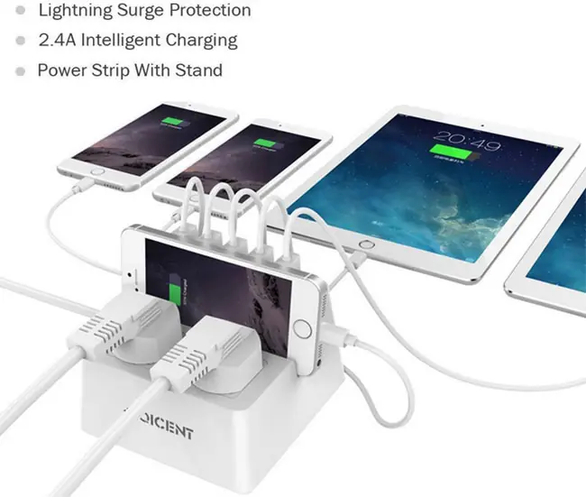 USB Super Charger with surge protector multiple devices
