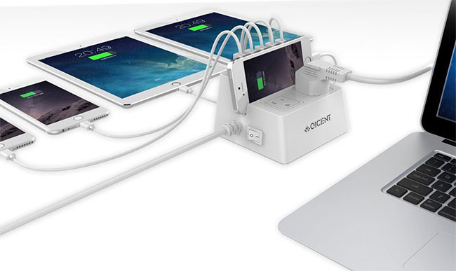 USB Super Charger with surge protector multiple devices