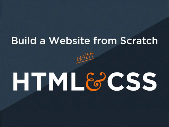 Build a website from scratch using HTML and CSS