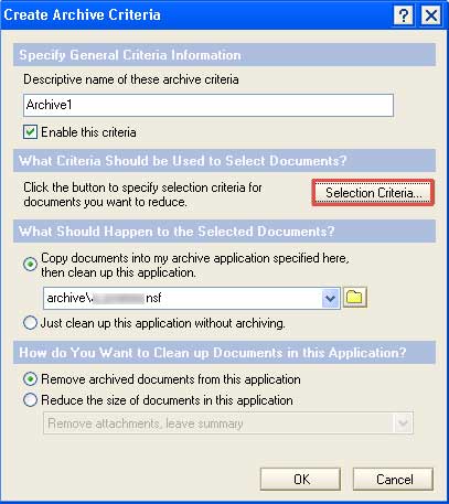 How to Archive Emails in Lotus Notes step3