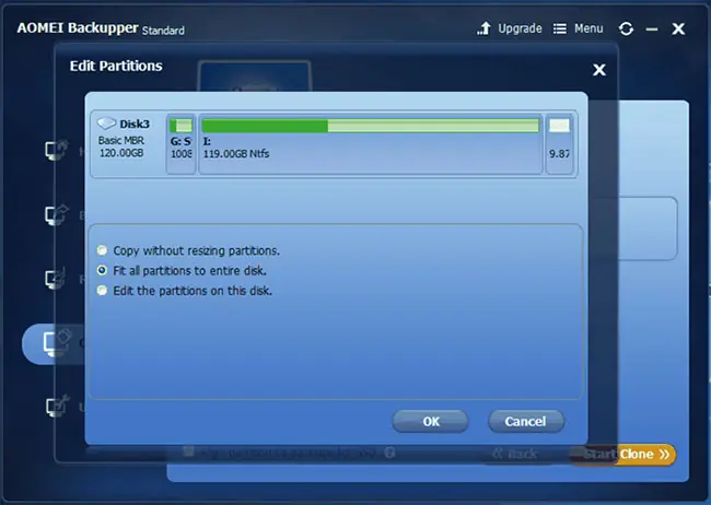 edit partitions