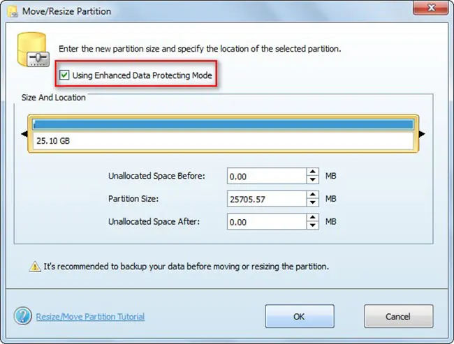 Enhanced Data Protecting Mode