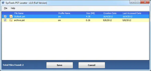 outlook pst locator