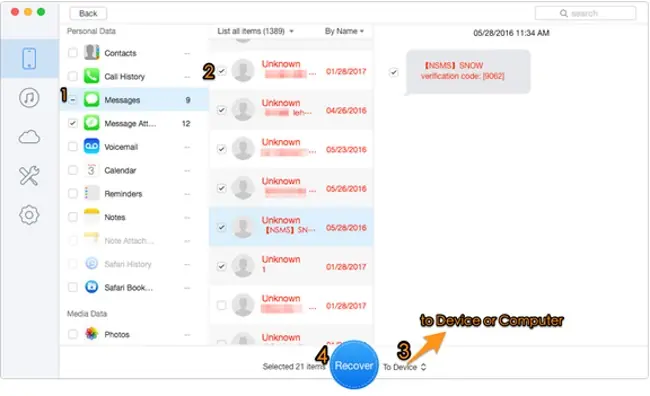 recover from iOS step 2