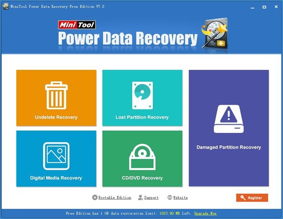 MiniTool Power Data Recovery 7.0 Free Edition