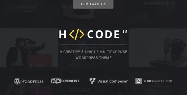 H-Code WordPress Theme