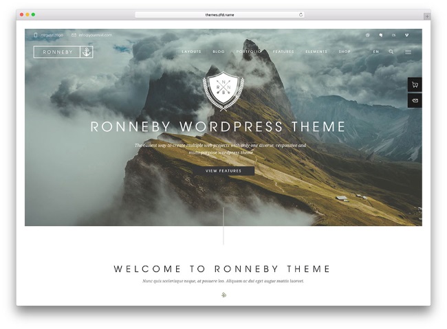 ronneby wordpress theme