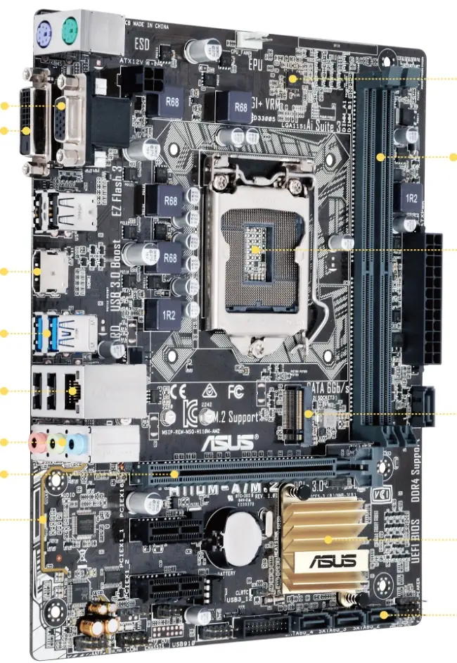 Gaming motherboard Asus H110M-AM.2