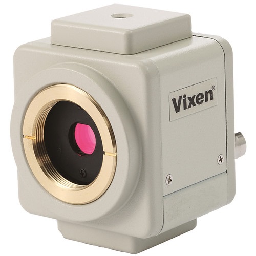 Vixen Optics CCD Video Camera weighs 1.43 pounds and has a 1/3 inch color imaging sensor