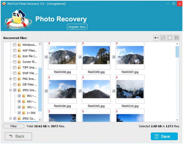 review of photo recovery step 3