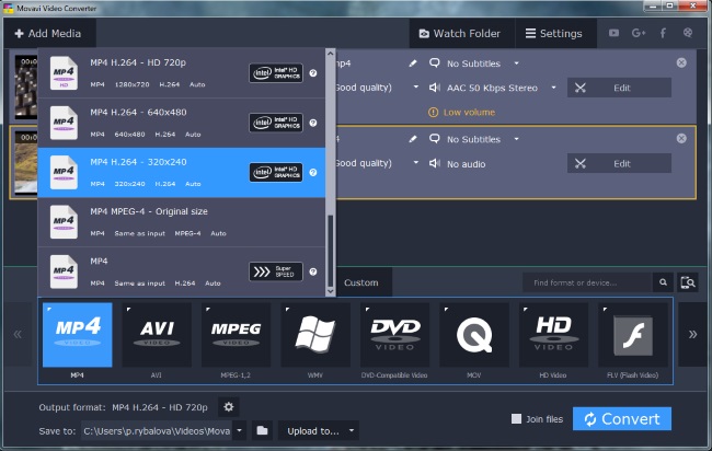 Compressing Videos to Free Up Space on a Computer Using Movavi Video Converter