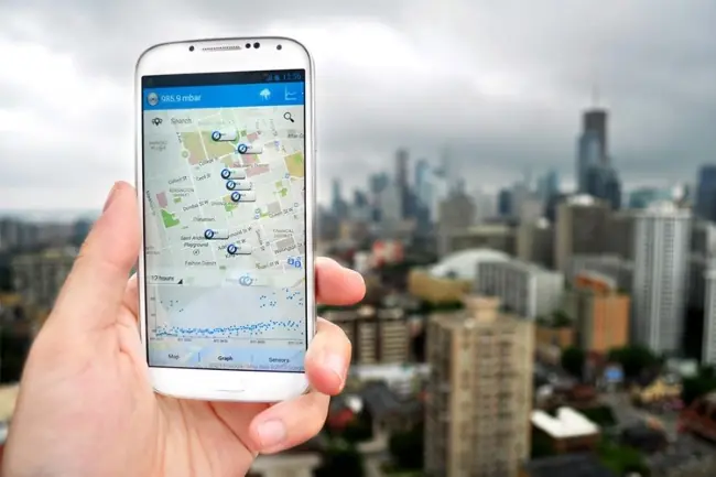 app with the gps locations