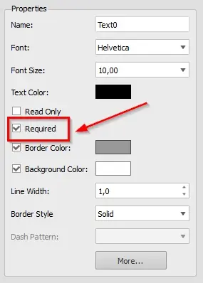 required option