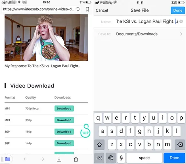 Save File in iPhone