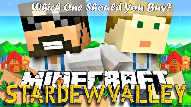 Stardew Valley and Minecraft side by side