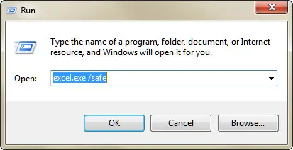 Excel Safe mode