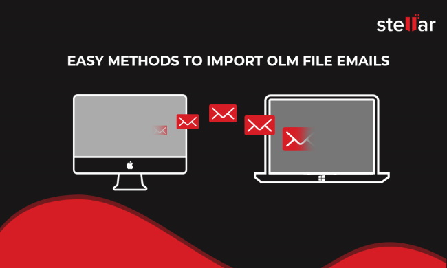 how to import OLM file emails
