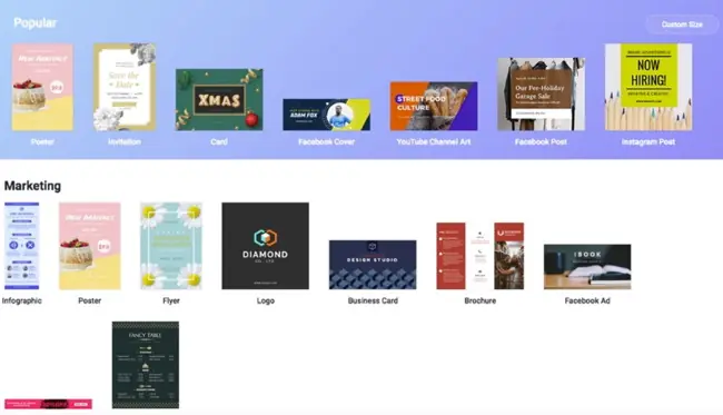 Graphic programs: how DesignCap works