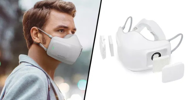 air purifier mask powered by battery