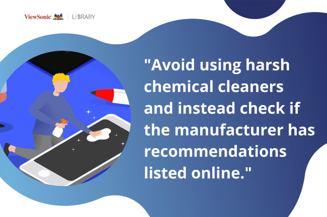 avoid using harsh chemical cleaners