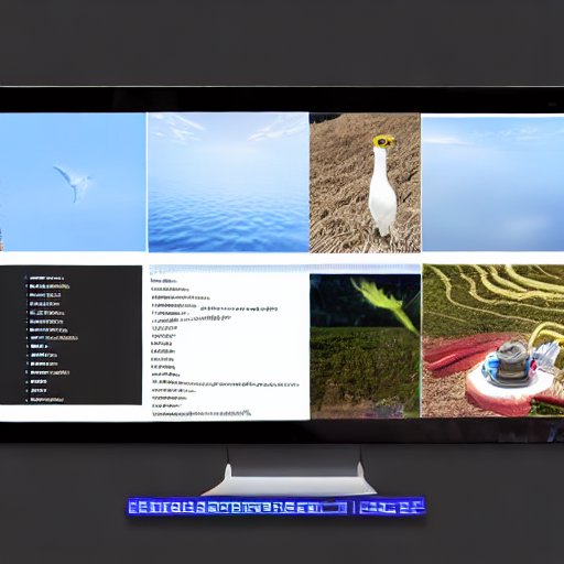 A developer's workspace featuring a computer screen displaying code for Ollama Function Calling, showing a detailed implementation of the function registry and AI model integration. The modern office setting includes soft lighting and a clean, pro…