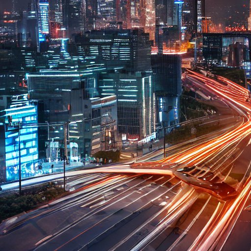 A futuristic cityscape featuring AI-powered drones and autonomous vehicles interacting with smart infrastructure. Cinematic lighting highlights the seamless integration of AI systems and external functions, showcasing Ollama Function Calling's rol…