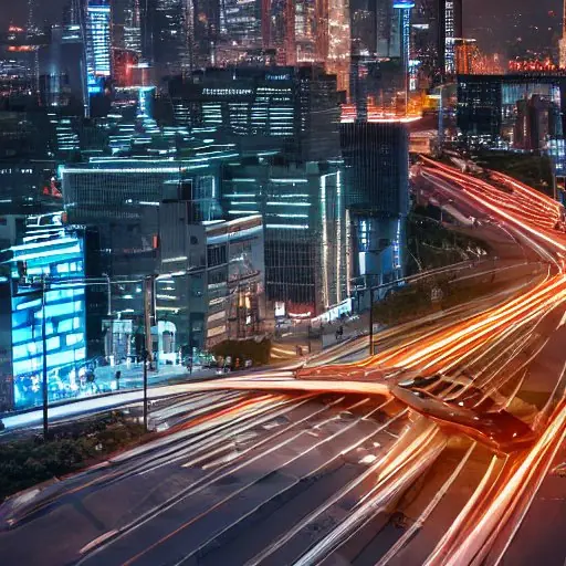 A futuristic cityscape featuring AI-powered drones and autonomous vehicles interacting with smart infrastructure. Cinematic lighting highlights the seamless integration of AI systems and external functions, showcasing Ollama Function Calling's rol…