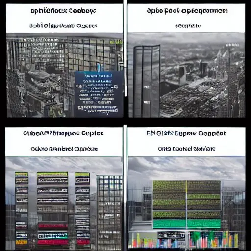 Side‑by‑side bar chart comparing five‑year CAPEX for edge AI (hardware, maintenance, energy) with OPEX for cloud AI (compute, storage, data egress), set against a modern office backdrop of servers and edge devices, illustrating cost differences in…