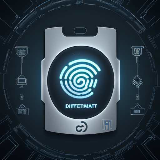 A cinematic smartphone lock screen displaying a fingerprint scanner and digital shield icon, symbolizing military-grade encryption that protects user privacy and sensitive enterprise data from external threats.