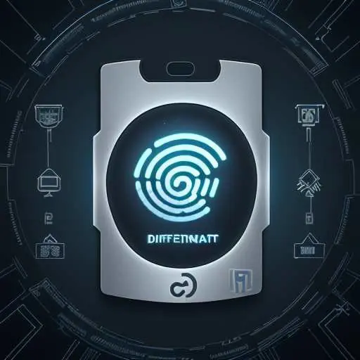 A cinematic smartphone lock screen displaying a fingerprint scanner and digital shield icon, symbolizing military-grade encryption that protects user privacy and sensitive enterprise data from external threats.