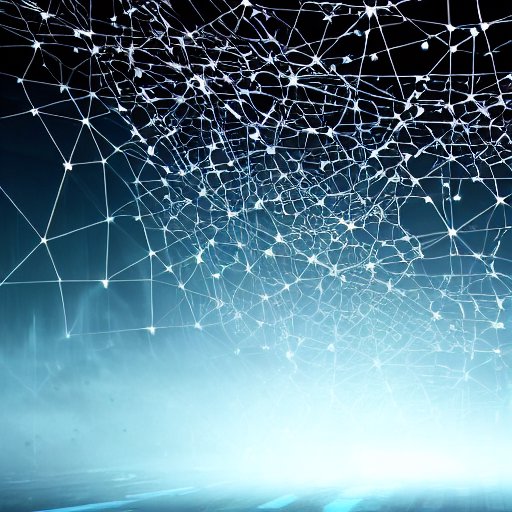 A cinematic visualization of a global cloud infrastructure network map with glowing nodes and pulsating data streams. Red flashing nodes indicate outages, while green nodes show active connectivity, illustrating the risks of centralized cloud syst…