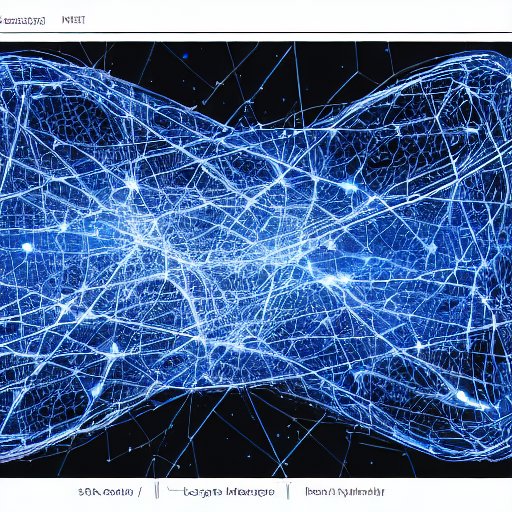 A cinematic visualization of a neural network with glowing blue data streams flowing through interconnected CUDA core nodes against a starry space background, symbolizing fast local inference and computational power.