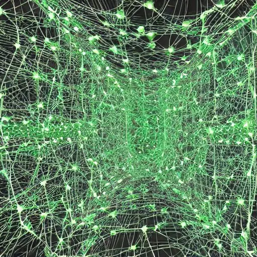 A hyper-realistic visualization of a glowing green and gold neural network overlaying a stylized European map, symbolizing interconnected AI infrastructure supporting the continent's industrial ecosystem and technological sovereignty.