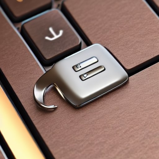 A macro shot of a metallic digital key unlocking a glowing golden biometric lock on a laptop, symbolizing personal data sovereignty.