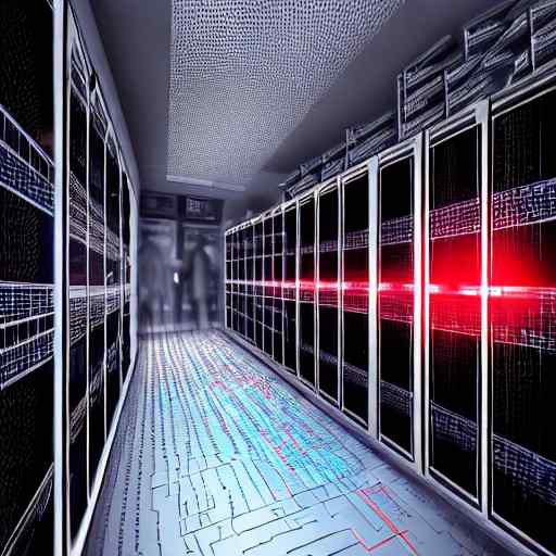 A tense, cinematic view of a dark server room with flashing red alert lights. A holographic projection displays a compromised Excel file under remote access, illustrating an active cyberattack threatening critical business operations and financial…