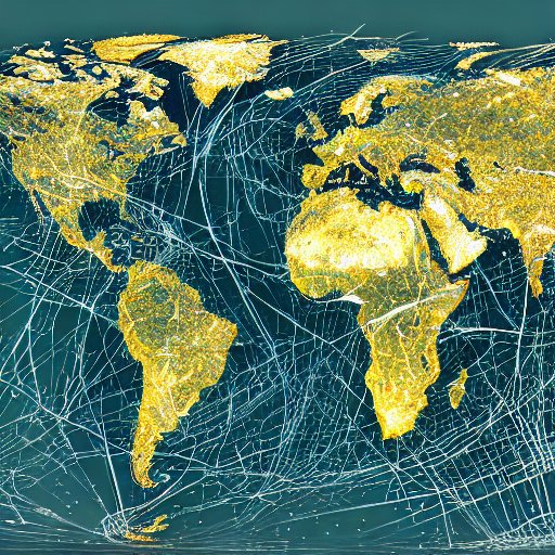 A vibrant, cinematic view of a glowing neural network connecting continents with streams of light. This digital landscape illustrates the vast scale and speed of modern AI infrastructure, symbolizing a future of global collaboration and limitless …