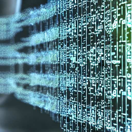 Advanced encryption protocols and real-time monitoring systems protect sensitive manufacturing data within a secure, futuristic network grid, ensuring robust cybersecurity infrastructure against external threats.